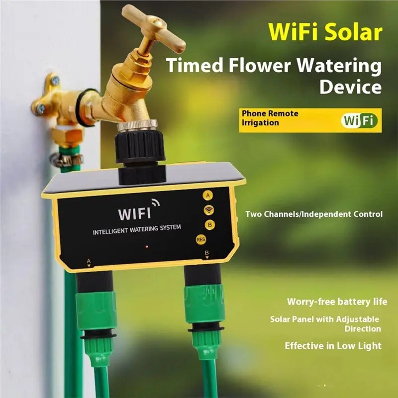 1/2 Outlets WIFI Solar Irrigat - огляд і ціна Smart Garden Hose Timer