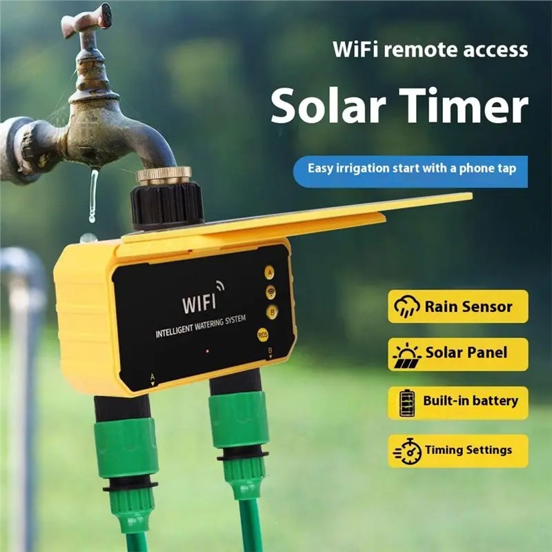 1/2 Outlets WIFI Solar Irrigat - огляд і ціна Smart Garden Hose Timer
