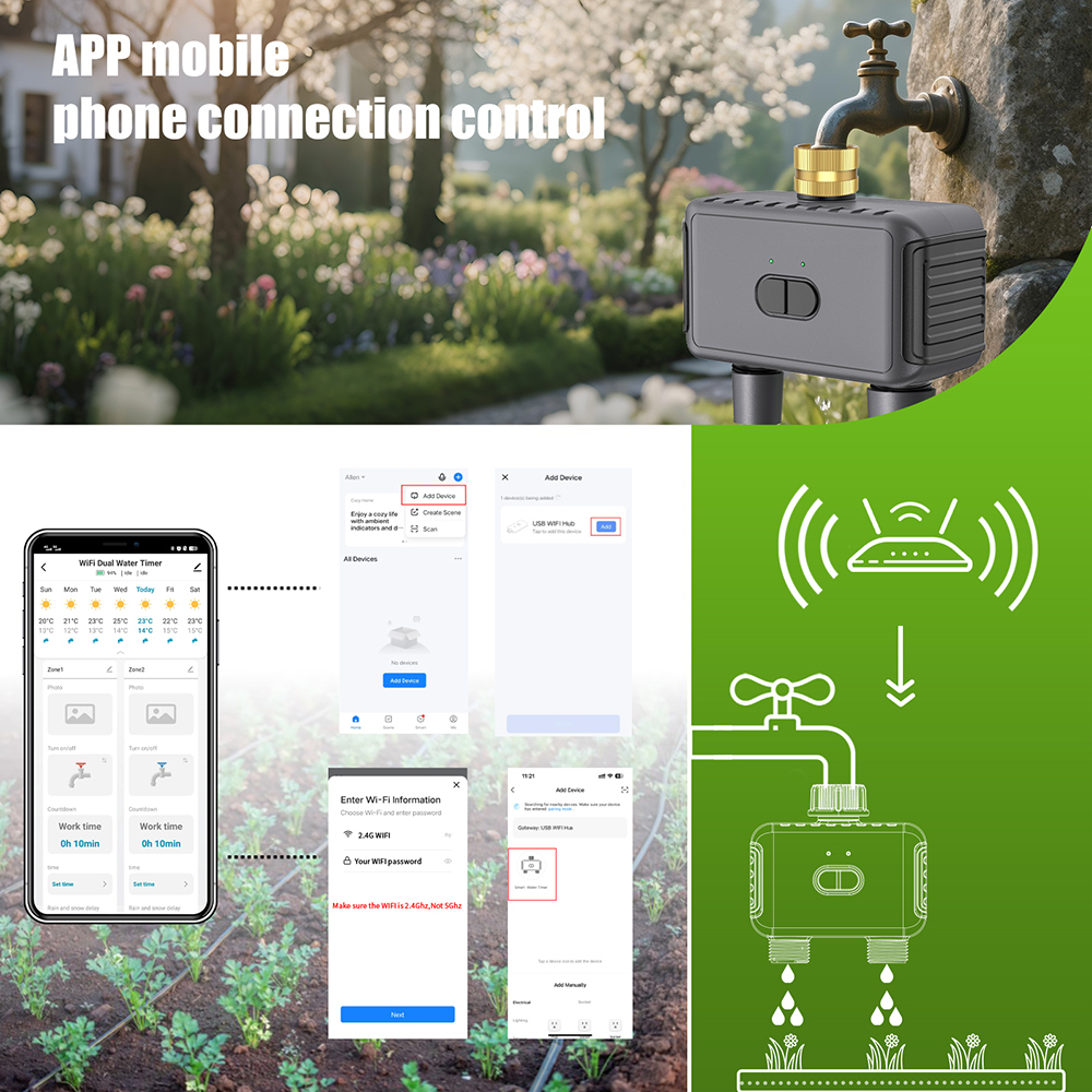 Wifi Automatic Water Timer Dua - огляд і ціна Smart Garden Hose Timer