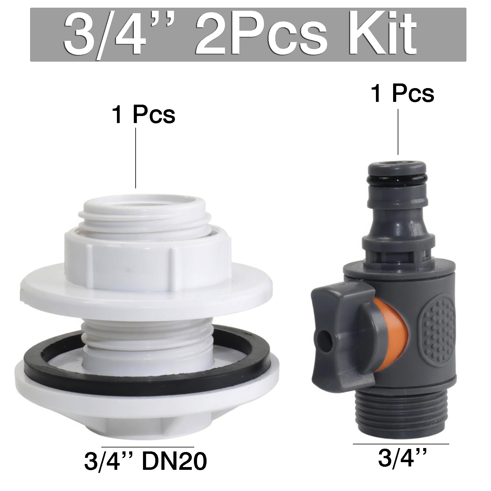 2Pcs 3/4'' Set 1PC IBC Water T - огляд і ціна Smart Garden Hose Timer