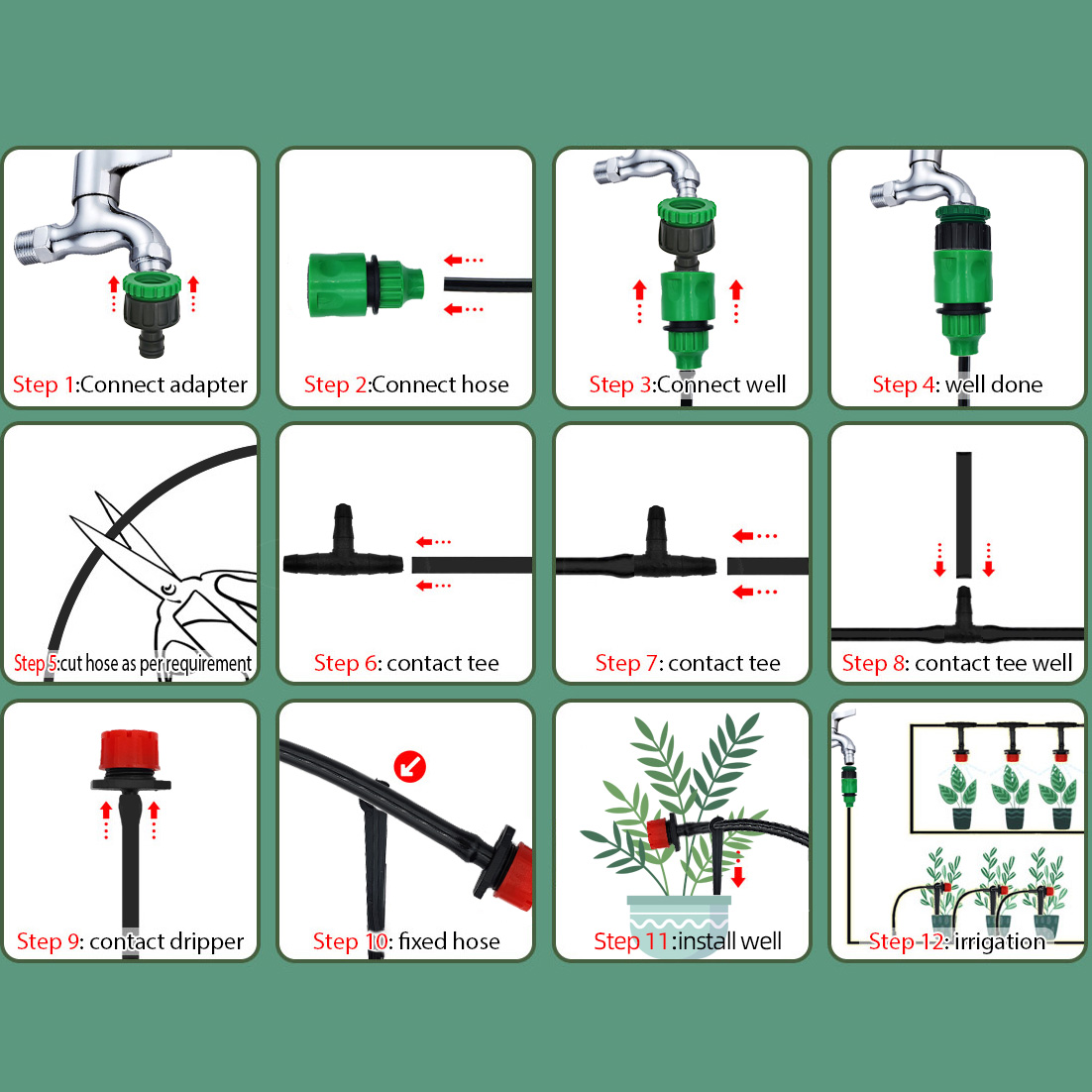 Greenhouse 15M-30M DIY Drip Ir - огляд і ціна Smart Garden Hose Timer